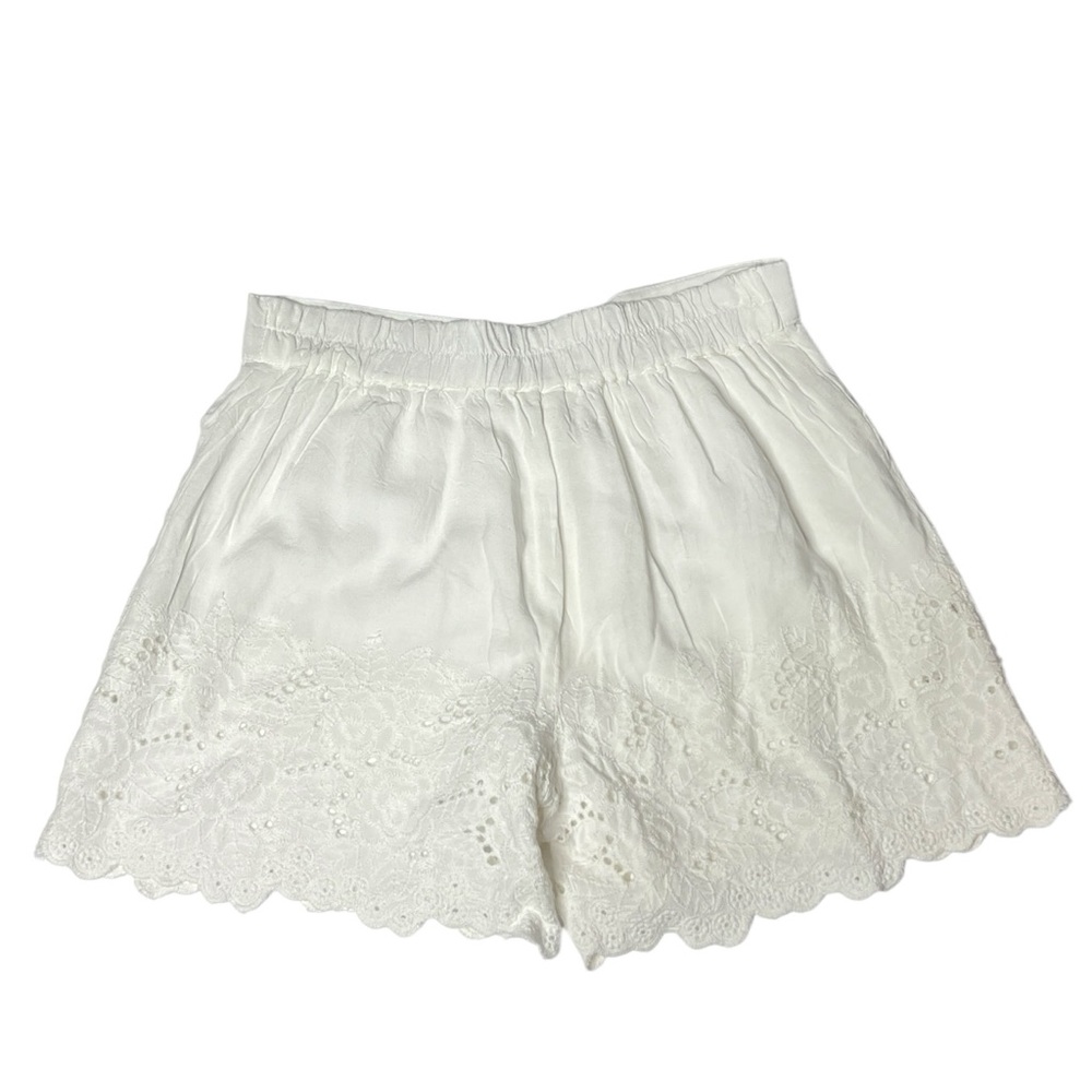 Sim & Sam White Lace Trim Shorts – Size Small (NWT)